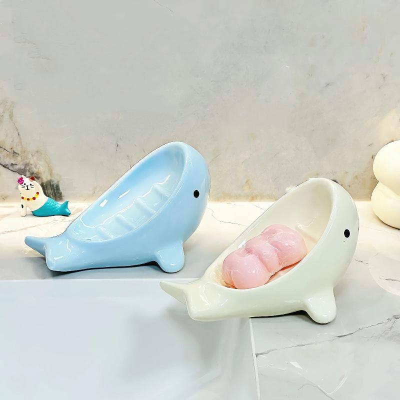 Soap Dish Draining - Portasapone creativo a forma di balena