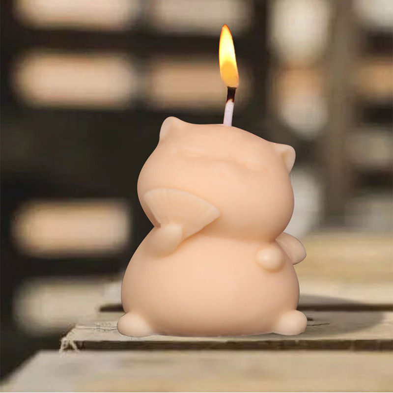 Soap Making Animal Fat - Simpatico gatto grasso Stampo per candele