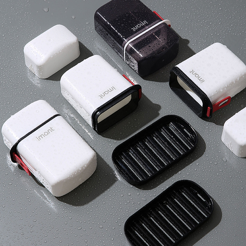 Soap Dish Draining - Portasapone portatile da viaggio con coperchio