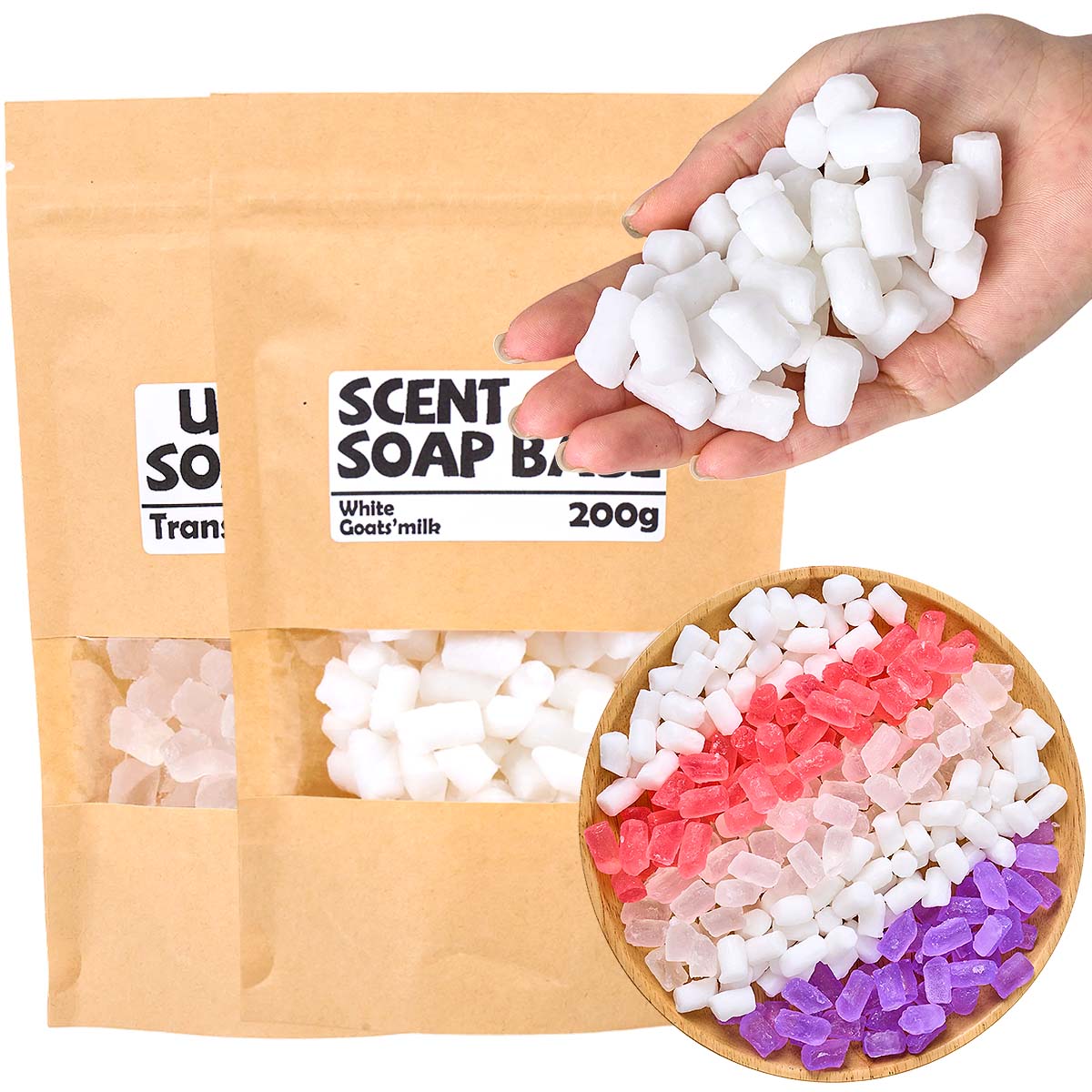 200g Colore Base di Sapone FAI - Soap Making Goats Milk recensione e prezzo